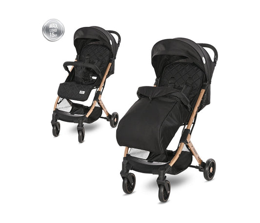 LORELLI KOLICA ZA BEBE FIORANO BLACK + footcover (2023)