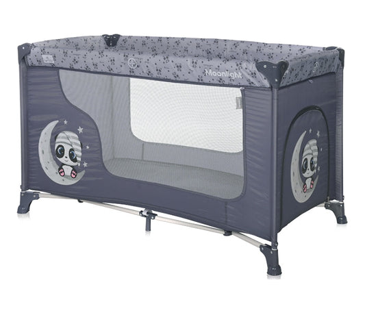 LORELLI PRENOSIVI KREVET MOONLIGHT 1 NIVO - COOL GREY PANDAS (2023)
