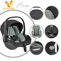 Cangaroo Macan kolica 3u1 Green i-Size