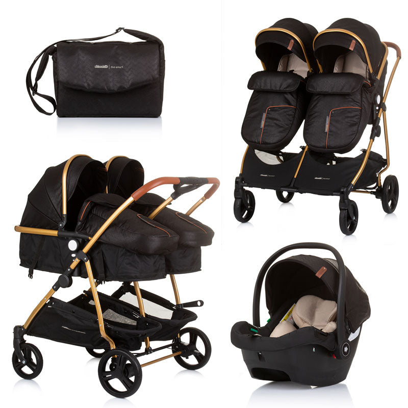 2u1 Chipolino Duo Smart kombinovana kolica - Obsidian gold (Zlatna)
