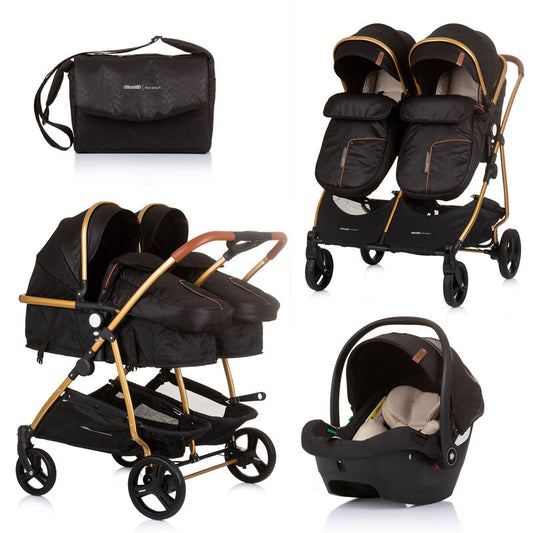 2u1 Chipolino Duo Smart kombinovana kolica - Obsidian gold (Zlatna)