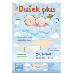 Dušek za krevetac Cool Memory 120x60x16cm
