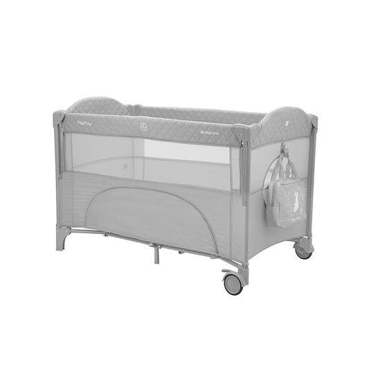 Kikka Boo Milky Way prenosivi krevetac sa 2 nivoa Grey