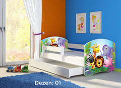 KREVET ZA DECU WHITE SA FIOKOM 140X70 ACMA 2