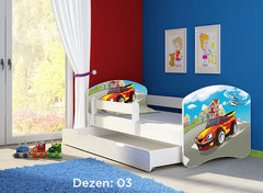 KREVET ZA DECU WHITE SA FIOKOM 160X80 ACMA 2 03