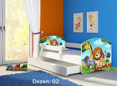 KREVET ZA DECU WHITE SA FIOKOM 180X80 ACMA 2 02