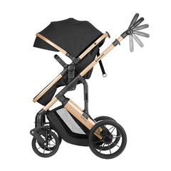 Kikka Boo Darling Premium kombinovana kolica 3u1 Black i-Size 2024