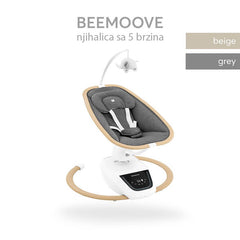 Kikka Boo BeeMoove njihalica 0-9kg Wood Dekor Grey