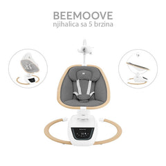 Kikka Boo BeeMoove njihalica 0-9kg Wood Dekor Grey