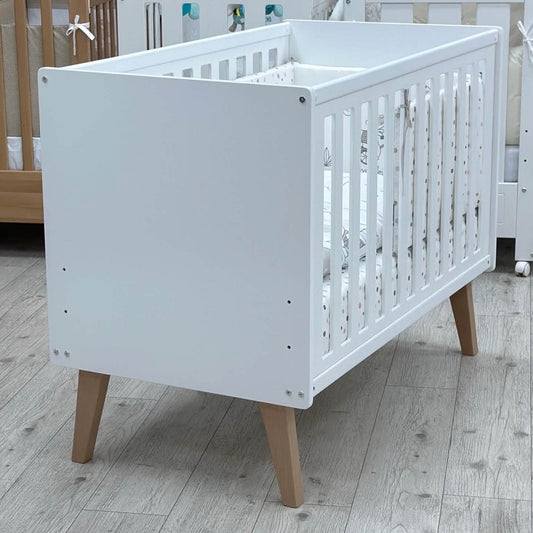 Krevetac za bebe Laki Natur-Beli