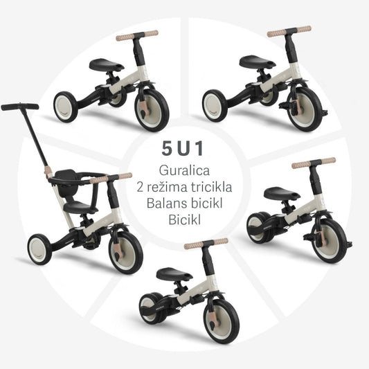 Kikka Boo Flip tricikl 5u1 Black