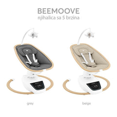 Kikka Boo BeeMoove njihalica 0-9kg Wood Dekor Grey