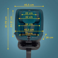 Kinderkraft i-Guard Isofix i-Size auto sedište 40-105cm Cool Grey