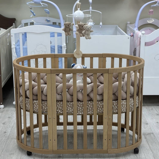 Krevetac za bebe OBLO 4u1 Natur