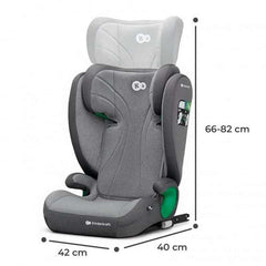 Kinderkraft Junior Fix i-Size auto sedište 100-150cm Rocket Grey
