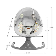 Kinderkraft Lumi2 njihalica 0-9kg Light Grey
