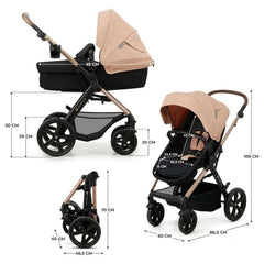 Kinderkraft Moov2 kombinovana kolica 3u1 Beige