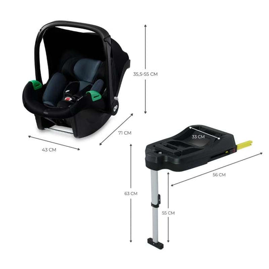 Kinderkraft Mink Pro i-Size auto sedište 40-75cm Black