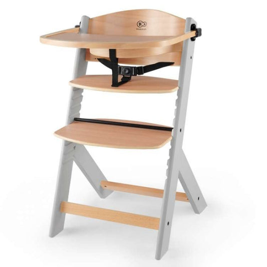 Kinderkraft Enock 2u1 hranilica Natur+Grey