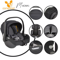 Cangaroo Macan kolica 3u1 Black i-Size