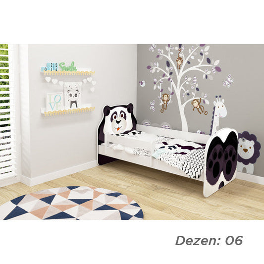 KREVET ZA DECU ANIMALS 140X70 CM WHITE ACMA VII 06