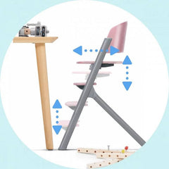 Kinderkraft Livy 2u1 hranilica Astern Pink