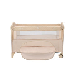 Kikka Boo Milky Way prenosivi krevetac sa 2 nivoa Beige