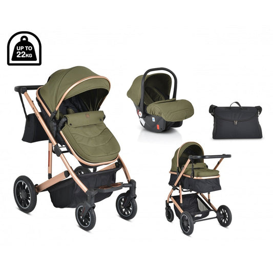 Moni Thira kombinovana kolica 3u1 Green